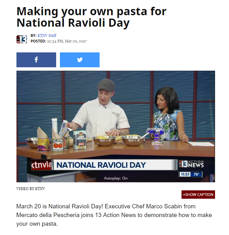 MAKING YOUR OWN PASTA FOR NATIONAL RAVIOLI DAY